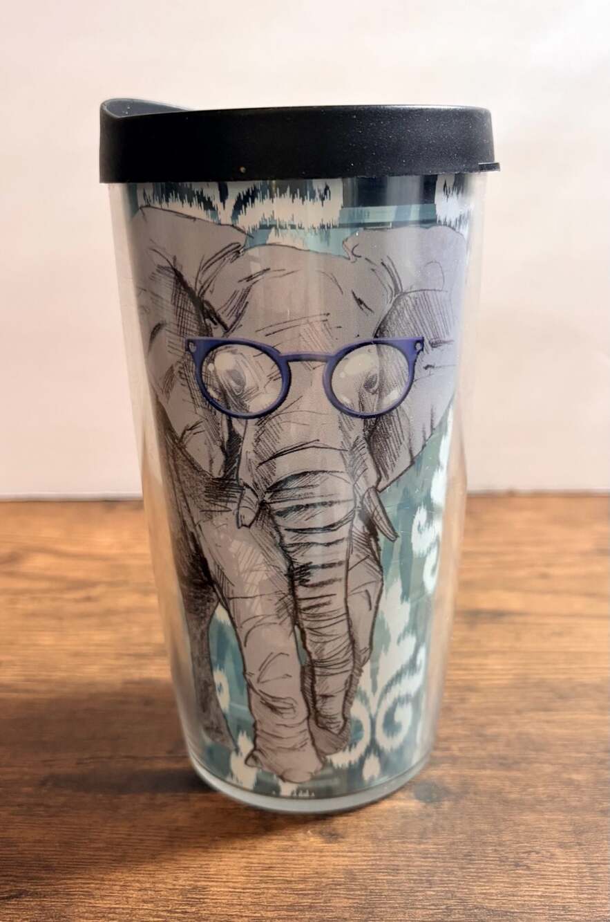 Tervis 16 oz. Elephant with Glasses Tumbler with Lid